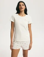 Piżamy damskie - Piżama damska DAISY Esotiq kremowy M - miniaturka - grafika 1