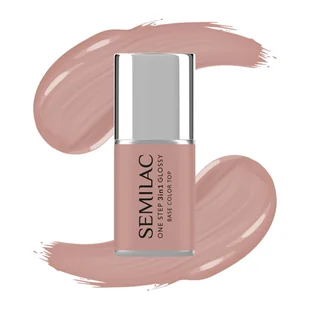 Semilac Lakier hybrydowy One Step Glossy, S210 French Beige - Lakiery hybrydowe - miniaturka - grafika 1