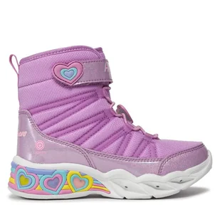 Śniegowce Skechers Sweetheart Lights 302661L/LVTQ Różowy - Buty dla dziewczynek - miniaturka - grafika 1