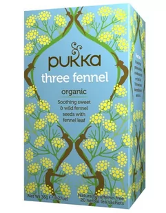 Pukka Herbata Three Fennel Słodki & Gorzki Koper Włoski, 20 szaszetek 5060229010049 - Pozostałe kosmetyki - miniaturka - grafika 3