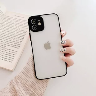 Milky Case silikonowe elastyczne półprzezroczyste etui do Samsung Galaxy A72 4G czarny - Etui i futerały do telefonów - miniaturka - grafika 2