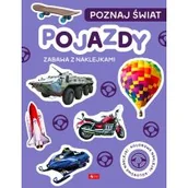 Kolorowanki, wyklejanki - Pojazdy. Poznaj świat. Zabawa z naklejkami - miniaturka - grafika 1