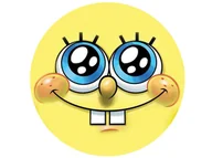 Ciasta i półprodukty do ciast - Dekoracyjny opłatek tortowy Spongebob - 20 cm - miniaturka - grafika 1