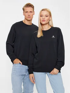 Converse Bluza Standard Fit Left Chest Star Chev Emb Crew Ft 10023861-A02 Czarny Regular Fit - Bluzy męskie - miniaturka - grafika 1