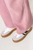 Półbuty damskie - Białe sneakersy damskie buty sportowe na platformie sznurowane Casu W928-1 - miniaturka - grafika 1