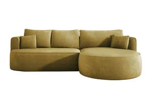 DomoHome - Nowoczesny rozkładany narożnik FIORE z funkcją spania, kanapa z automatycznym rozkładaniem, sofa, rozkładana sofa prawy układ 284x183x82 cm Memphis 10 - Sofy i kanapy - miniaturka - grafika 1