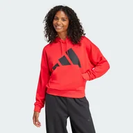 Bluzy sportowe damskie - Bluza z kapturem Essentials Big Logo French Terry Loose - miniaturka - grafika 1