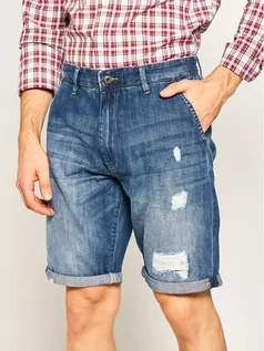 Spodenki męskie - Pepe Jeans Szorty jeansowe Callen PM800771 Niebieski Relaxed Fit - grafika 1