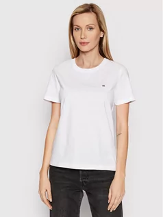 Koszulki i topy damskie - Calvin Klein T-Shirt K20K202132 Biały Regular Fit - grafika 1