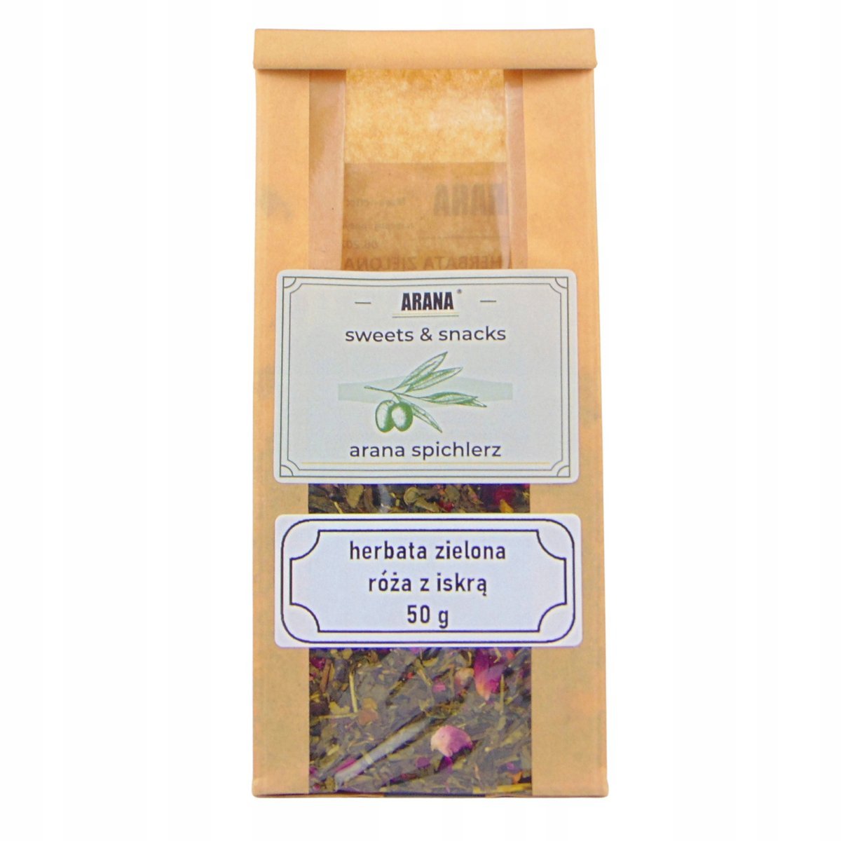 HERBATA ZIELONA LIŚCIASTA 50g z dziką różą i czerwonym pieprzem