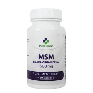 MedFuture Siarka organiczna MSM w kapsułkach - Stawy, mięśnie, kości - miniaturka - grafika 1