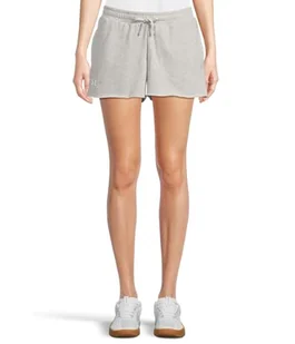 Under Armour UA Rival Terry szorty - szary jasny wrzosowy / / biały - XXL - Spodenki damskie - miniaturka - grafika 1