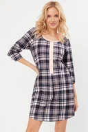Piżamy damskie - Koszula Italian Fashion Dona r.3/4 druk/granat - miniaturka - grafika 1