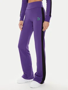 Puma Spodnie dresowe DUA LIPA 536629 Fioletowy Slim Fit - Spodnie sportowe damskie - miniaturka - grafika 1