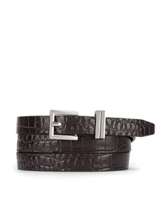 Gino Rossi Pasek BLYL23004 Brązowy - Paski - miniaturka - grafika 1