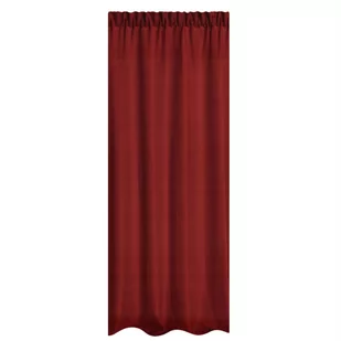 Zasłona 140 x 270 Dekoracyjna Taśma Viva Czerwony - Zasłony - miniaturka - grafika 2
