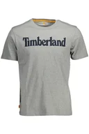 Koszulki męskie - T-SHIRT MĘSKI Z KRÓTKIM RĘKAWEM TIMBERLAND SZARY - miniaturka - grafika 1