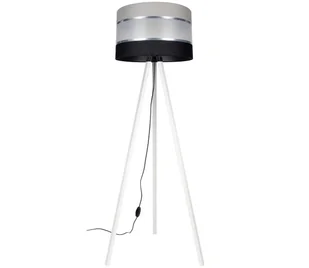 Lampa podłogowa CORAL 1xE27/60W/230V biały/czarny/szary/chrom - Lampy stojące - miniaturka - grafika 1