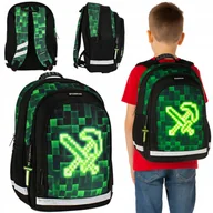 Plecaki szkolne i tornistry - Plecak Szkolny Młodzieżowy Wielokomorowy Minecraft Dla Chłopca Lekki 23 L - miniaturka - grafika 1