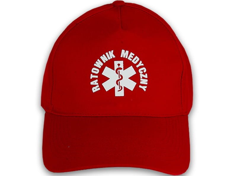 Czapka classic RATOWNIK MEDYCZNY - czerwona