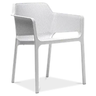 Krzesła - D2.Design Krzesło Net białe 81715 - miniaturka - grafika 1