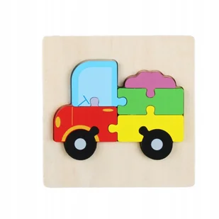 Układanka drewniana samochodzik dla dzieci puzzle EDUKACYJNA 7 elementów - Puzzle Układanka drewniana samochodzik dla dzieci puzzle EDUKACYJNA 7 elementów - Puzzle - miniaturka - grafika 1