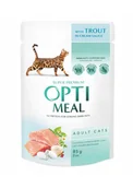 Mokra karma dla kotów - OPTI MEAL PSTRĄG W KREMOWYM SOSIE 85g - miniaturka - grafika 1