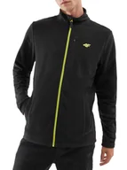Bluzy męskie - Polar męski bez kaptura 4F AW23TFLEM122 - czarny XXL - miniaturka - grafika 1