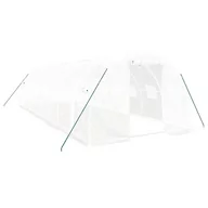 Szklarnie ogrodowe - Szklarnia PE 8x3x2m, biała, stal, 140g/m² / AAALOE - miniaturka - grafika 1