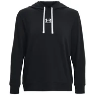 Bluzy sportowe damskie - Bluza damska Under Armour Rival Terry Hoodie Rozmiar: S / Kolor: czarny - miniaturka - grafika 1