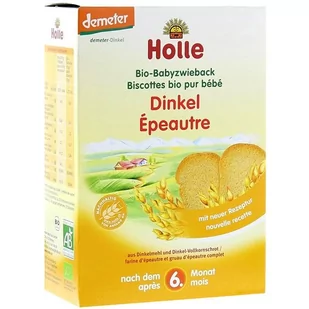 Holle Baby Sucharki orkiszowe pełnoziarniste BIO 200 g - Przekąski dla dzieci - miniaturka - grafika 3