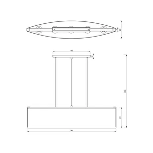 Luminex Tear 4153 lampa wisząca zwis 5x60W E27 czarna/złota - Lampy sufitowe - miniaturka - grafika 4