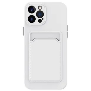Ochronne etui na telefon komórkowy iPhone 12 13 14 15 Plus Pro Max Etui na kartę, Kolor: biały, Wybierz model: Apple iPhone 14 Plus - Etui i futerały do telefonów - miniaturka - grafika 1