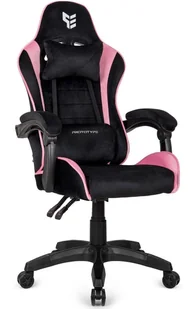 Fotel obrotowy gamingowy HERO ENZO PINK ALCANTARA krzesło do biurka - Fotele gamingowe - miniaturka - grafika 1