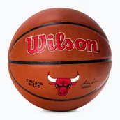 Koszykówka - Piłka do koszykówki Wilson NBA Team Alliance Chicago Bulls brown rozmiar 7 - miniaturka - grafika 1