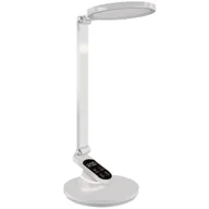 Lampy stojące - Lampka biurkowa Ragas 04171 Ideus z zegarem regulowana LED 9W biała - miniaturka - grafika 1
