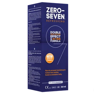 Płyn do soczewek Zero-Seven Refreshing, 360 ml - Płyny do soczewek kontaktowych - miniaturka - grafika 1