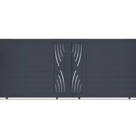 Bramy garażowe - CASANOOV BRAMA przesuwna 4m ARLBERG wys. 160cm aluminium szare - miniaturka - grafika 1