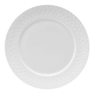Talerz Płytki Porcelanowy 27 cm Roma White Villa Italia - Talerze - miniaturka - grafika 1