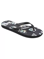 Klapki i japonki męskie - Quiksilver Męskie klapki Molokai Island Pulse, czarny - Black Grey Black - 39 eu - miniaturka - grafika 1