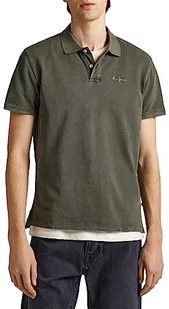 Pepe Jeans Oliver Gd męska koszulka polo, Zielony (oliwkowy), L - Koszulki męskie - miniaturka - grafika 1