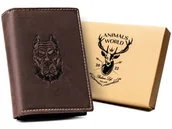 Portfele - Duży, Pionowy Portfel Męski Ze Skóry Naturalnej Lumarko! - miniaturka - grafika 1