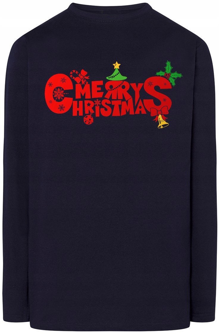 Wesołych Świąt Męska Bluza Longsleeve Rozm.3XL