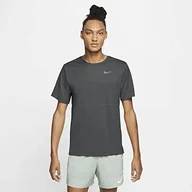 Koszulki męskie - Nike M Nk Breathe Run Top Ss T-shirt męski Iron Grey/Iron Grey/(Reflective Silv) S - miniaturka - grafika 1