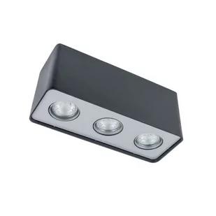 Italux HARRIS lampa sufitowa prostokąt natynkowa 3x50W GU10 szary FH31433S-BL - Lampy sufitowe - miniaturka - grafika 1