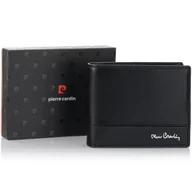Portfele - Elegancki portfel męski Pierre Cardin YS605 324 RFID - czarny - miniaturka - grafika 1