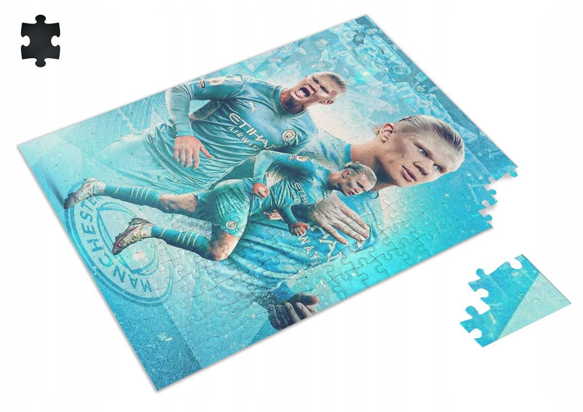 Puzzle Erling Haaland Man City pudełko A3 252e #1