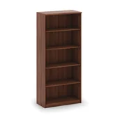 Regały biurowe - Regał biurowy MIRELLI A+, 800 x 400 x 1800 mm, orzech - miniaturka - grafika 1