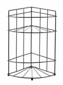 Półki łazienkowe - CARL BLACK Półka łazienkowa 2 półki 18,5x14x26cm narożna - miniaturka - grafika 1