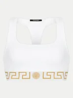 Biustonosze - Versace Biustonosz top AUD01039 1A10011 Biały - miniaturka - grafika 1